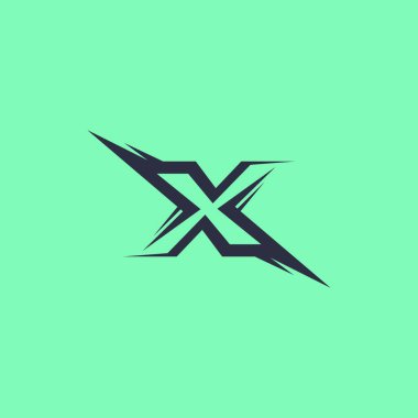 X Logo Vektör Tasarımı. Harf X Soyut Logo
