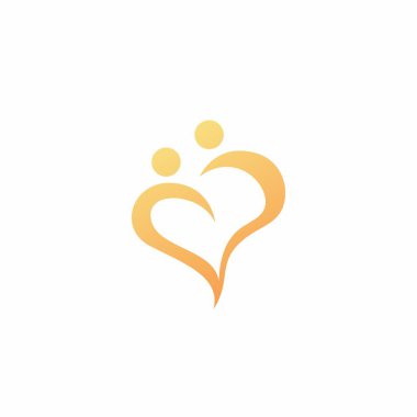 Love People Logo Vector. İnsan Yeryüzü Logosu