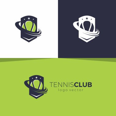 Tenis Topu Logo Vektörü. Tenis Spor Logosu Tasarımı