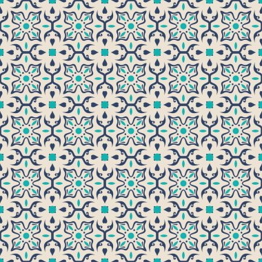 Talavera seramik seramik deseni. Akdeniz şablon vektörü