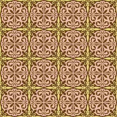 Azulejo seramik fayans motifi. Talavera Kusursuz Düzen. Portekizce, İspanyolca, Meksikaca, süs tasarımı.