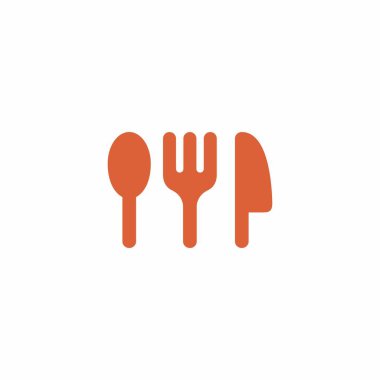 kaşık çatal bıçak ikonu vektör ayarlandı. yiyecek ve içecek ikonu