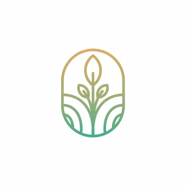 Doğa Çiftliği Basit Logo Tasarımı. Ağaç Yetiştirme Logosu Tasarımı