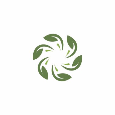 Soyut Çember Logo Tasarımı. Organik Simge