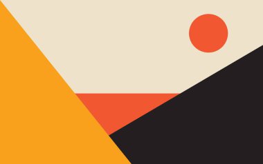 Basit Dağ Sanatı Arka planı Poster İçin Uygun Modern Tasarım