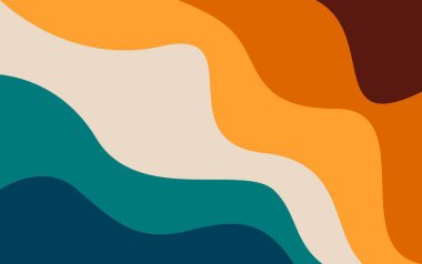 Soyut Renkli Dalga Arkaplanı. Renkli sıvı şekilli arka plan. Minimalist Soyut Vektör