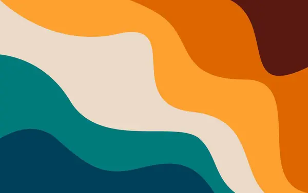 Soyut Renkli Dalga Arkaplanı. Renkli sıvı şekilli arka plan. Minimalist Soyut Vektör