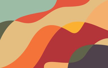 Yaz arkaplanı vektörü için renkli sıvı ve sıvı arka plan. minimalist tasarım duvar kağıdı