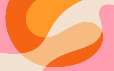 Yaz Soyut Arkaplanı. Turuncu ve pembe sıvı soyut arkaplan