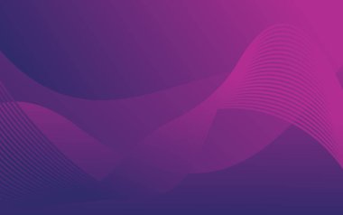 Boşluktaki çizgilerle oluşturulan şekiller. Yaratıcı mor neon renkler. Modern soyut arkaplan