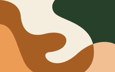 Akışkan dalga soyut arkaplan dinamik vektör çizimi. yaz soyut arkaplanı