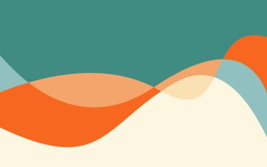 Akışkan soyut çizgi rengarenk dalga şekil vektörü. soyut geometrik arkaplan