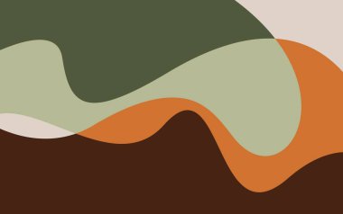 Dalga arka plan dalgalı şablon vektörünü şekillendirir. eğri dalga soyut arkaplan