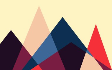 Soyut Dağ veya Manzara Arkaplan vektör çizimi