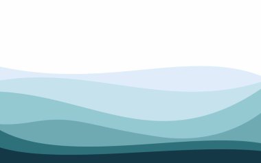 Sancaklar veya sunum için soyut okyanus mavi dalga arkaplanı