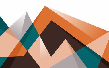 Cesur renkli vektör şekilli Dağ Modern Geometrik arka planı. Dağ Sanat Duvar Kağıdı