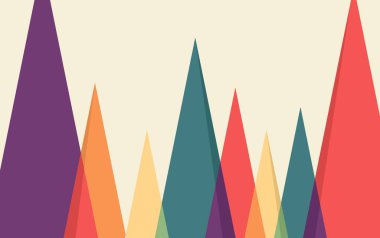 Soyut dağ arkaplan tasarımı vektör duvar kağıdı şablonu