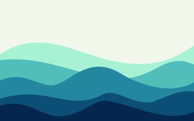 soyut dalga geçmiş vektör çizim