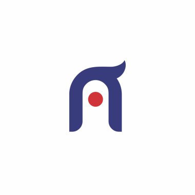 NA harfi logo tasarım şablonu
