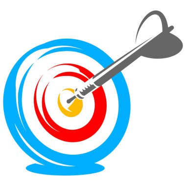 Hedef ve oklu tasarım için açık tonlu renk şablonu.