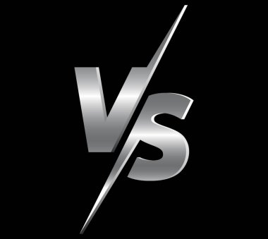 Gri rekabet arka planda karşı karşıya. Vektör illüstrasyonu.