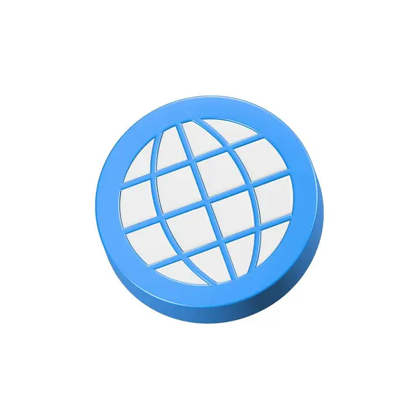 Globe web simgesi 3d