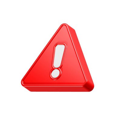 Uyarı dikkat üçgeni 3d