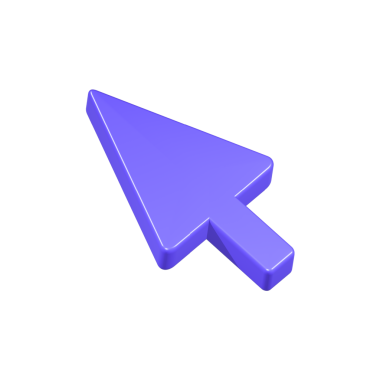 İmleç simgesi 3d mavi renk