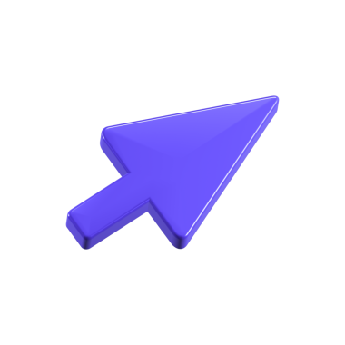 İmleç simgesi 3d mavi renk