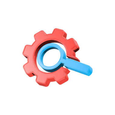 problem büyüteç ve dişli simgesi 3d düzeltiliyor