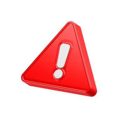 Uyarı dikkat üçgeni 3d