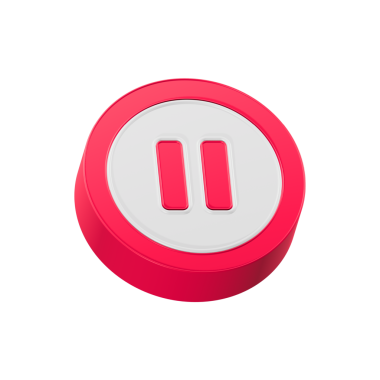 müzik notası simgesi vektör illüstrasyonu grafik duraklat sembol tasarımı 3d