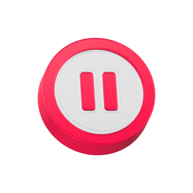 müzik notası simgesi vektör illüstrasyonu grafik duraklat sembol tasarımı 3d