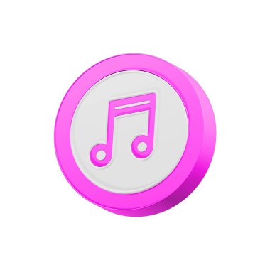 Müzik not simgesini, karikatür tarzı