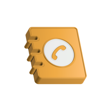 turuncu klasör simgesi beyaz arkaplanda izole edildi. Düz dizayn. telefon rehberi 3d simgesi