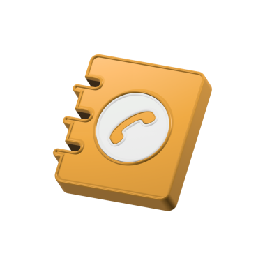 turuncu klasör simgesi beyaz arkaplanda izole edildi. Düz dizayn. telefon rehberi 3d simgesi