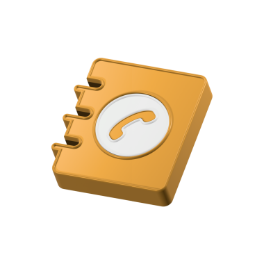 turuncu klasör simgesi beyaz arkaplanda izole edildi. Düz dizayn. telefon rehberi 3d simgesi