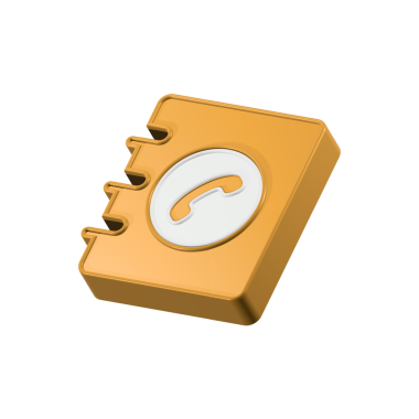 turuncu klasör simgesi beyaz arkaplanda izole edildi. Düz dizayn. telefon rehberi 3d simgesi