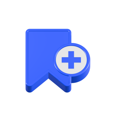 yer imi artı simge 3d mavi renk