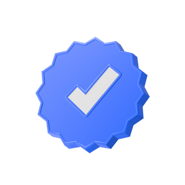 Onaylanmış 3d simgesi. düz dizayn kontrol listesi doğrulanmış sembol