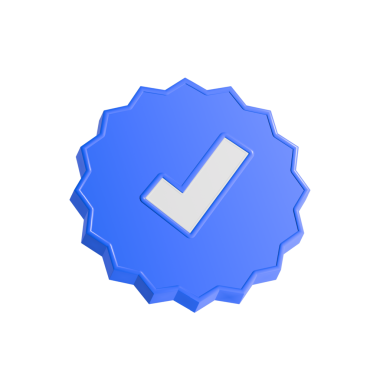 Onaylanmış 3d simgesi. düz dizayn kontrol listesi doğrulanmış sembol