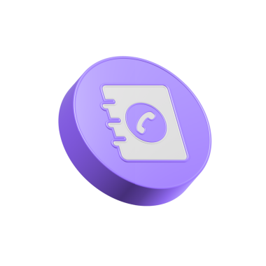 Telefon ya da adres defteri. İletişim bilgileri, iş ortakları, dijital iletişim konsepti. 3d