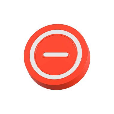 3D ret ikonu. İşareti iptal et ya da sil. Yasak sembol