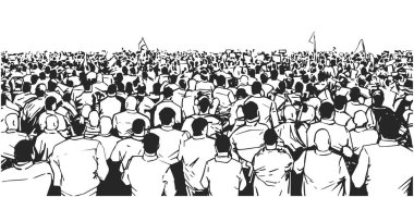 Perspektifte protesto kalabalığı