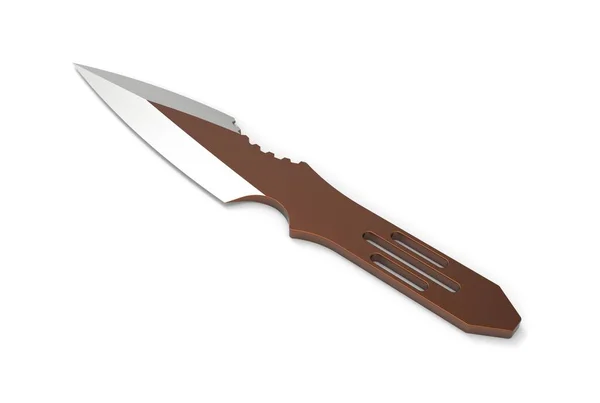 Ілюстрація Кидання Ножа Ізольовано — стокове фото