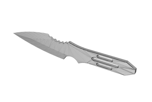Illustration Throwing Knife Isolated — Stock Photo, Image
