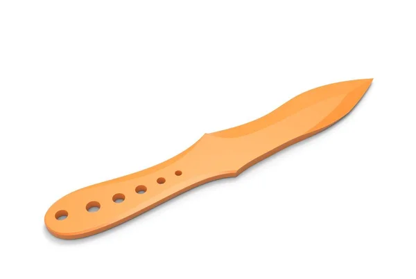 Ilustrace Vrhacího Nože Izolované — Stock fotografie