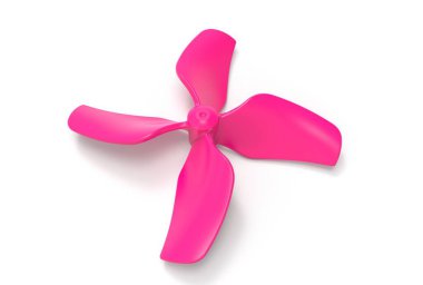 RC İHA pervanesinin üç boyutlu çizimi beyaz arkaplanda izole edildi