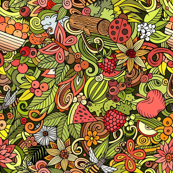 Summer Seamless Pattern With Different Summer Objects And Things