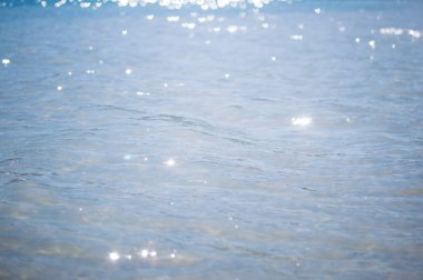 Su dalgaları dokusu mavi renk